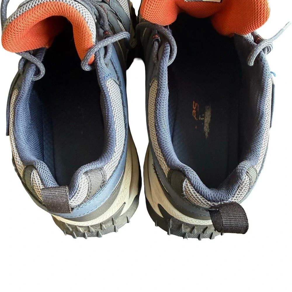 Skechers Mens Air Envoy Water Repellent Hiking Shoes Charcoal Grey Orange  Sz9